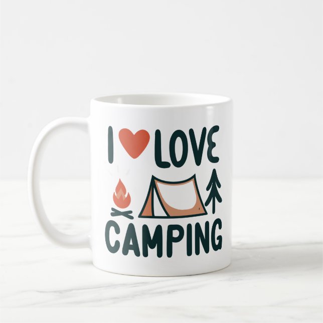 Mug Camping Cute I Love (Gauche)