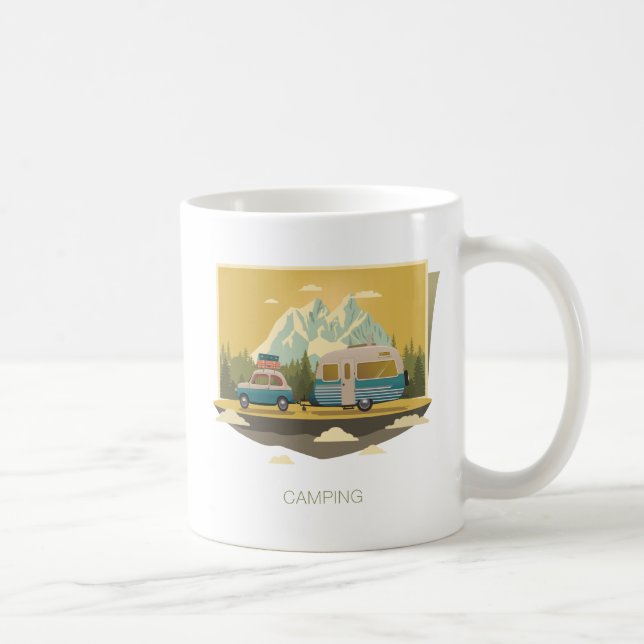 Mug Camping de caravane (Droite)