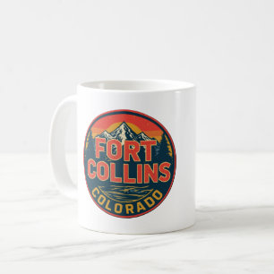 Mug camping en montagne vintage fort collins colorado