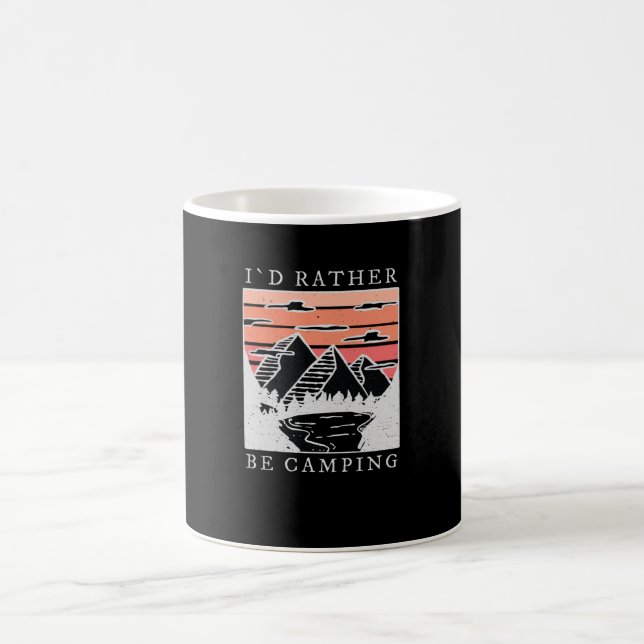 Mug Camping - Je Préférerais Faire Du Camping (Centre)