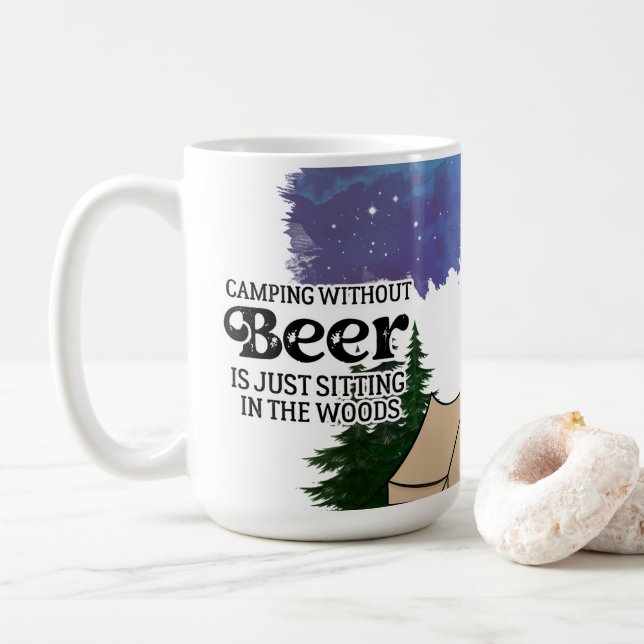 Mug Camping sans bière (Avec donut)