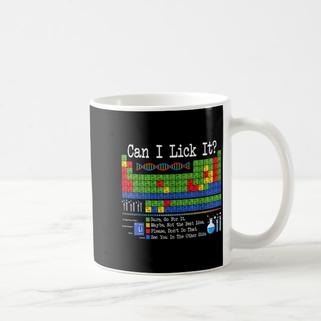Mug Can I Lick It Periodic Table Funny Science Teacher (Droite)