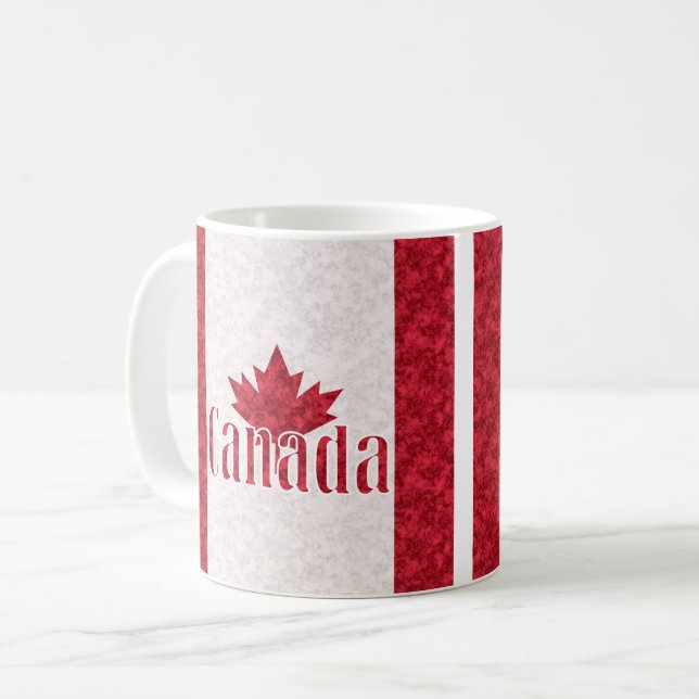 Mug Canada, lavage de drapeau  (Devant gauche)