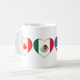 Mug Canada Mexique États-Unis accueillant le tournoi d