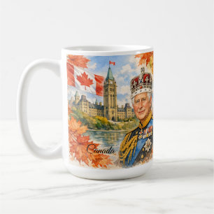 Mug Canada. Roi Charles . Reine Elizabeth .