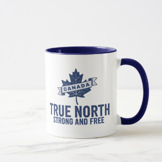 Mug Canada Véritable Nord Fort Et Libre