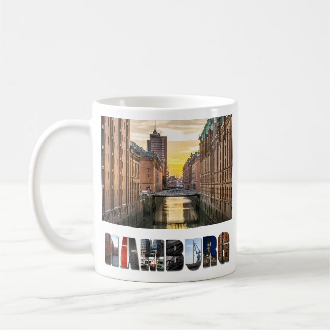 Mug Canal d'Hambourg Allemagne (Gauche)