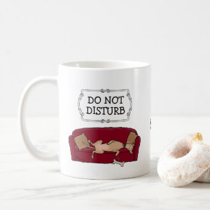 Mug Canapé Greyhound (fawn) Chien Lazy Dormir Drôle