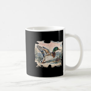 Mug Canard colvert drôle rétro Chasse aux oiseaux deau