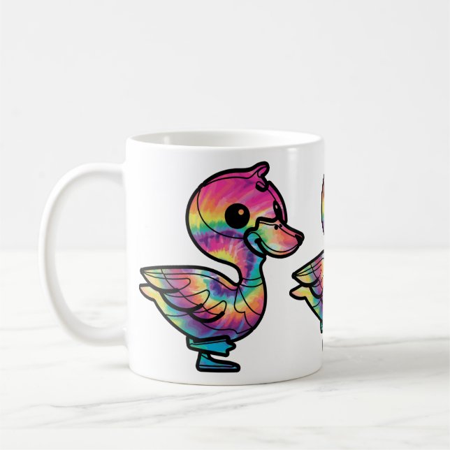 Mug Canard colvert Tie Dye (Gauche)