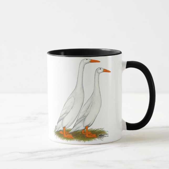 Mug Canards blancs de coureur (Droite)