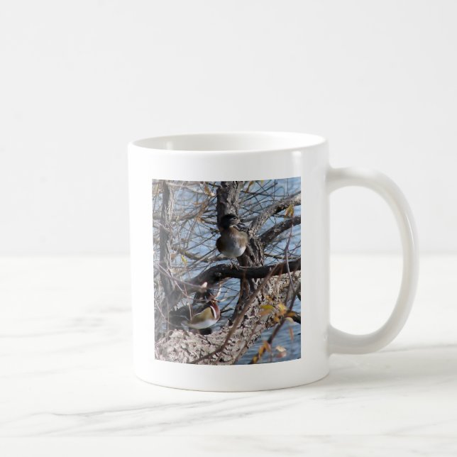 Mug Canards en bois dans un arbre (Droite)