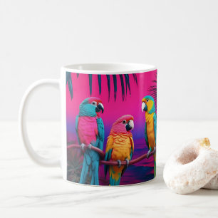 Mug Canarie et perroquet
