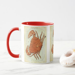Mug Cancer Crabe Constellation Vintage, Miroir d'Urani