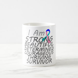 Mug Cancer de la thyroïde je suis survivant fort