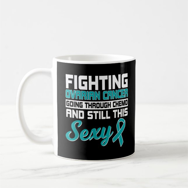 Mug Cancer de l'ovaire Inspirer les femmes Fête des mè (Gauche)
