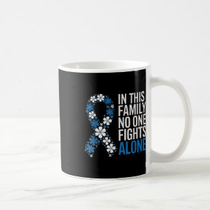 Mug Cancer du côlon Cancer du côlon Bleu Famille du ru
