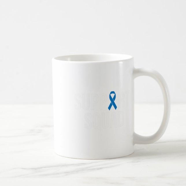 Mug Cancer du côlon Cancer du côlon Bleu Ruban (Droite)