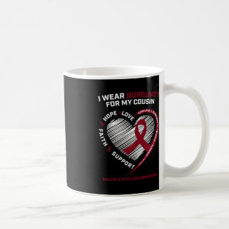 Mug Cancer du Sang Porter la Bourgogne Cousine multipl