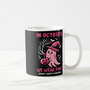 Mug Cancer du sein sorcière fantôme Octobre Pink Aware