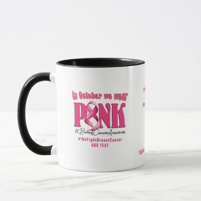 Mug Cancer du sein Survivant Pink Ribbon Inspirationne (Gauche)
