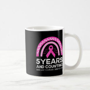 Mug Cancer du sein Survivant Teil 5 ans Cancer Sans Pi