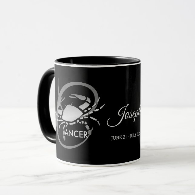 Mug Cancer ♋ le crabe - Panneau zodiaque (Devant gauche)