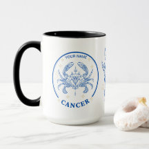 Cancer personnalisé Zodiac 15 oz