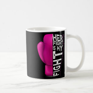 Mug Cancer Son Combat Est Mon Combat Pink Boxe Glove