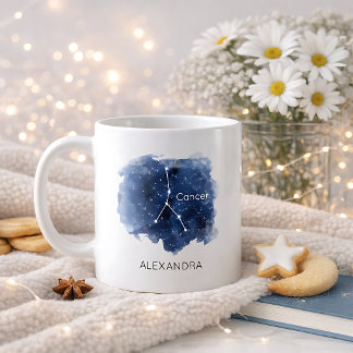 Mug Cancer Starry Night Constellation Custom Name