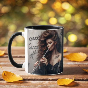 Mug Cancer Zodiac Musicien Clarinet