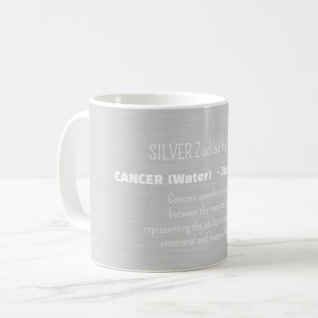 Mug CANCER Zodiac Sign Personality Traits (Devant gauche)