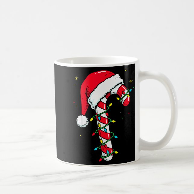 Mug Candy Cane Christmas Shirt Santa Hat Family Matchi (Droite)