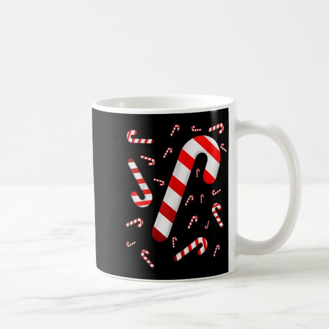 Mug Candy Cane Merry And Bright Red And White Candy Co (Droite)