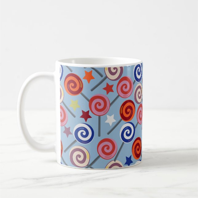 Mug Candy pattern | Lollies pattern | lollipop 40 (Gauche)