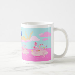 Mug Candy rose du monde gâteau pour la fête d'annivers