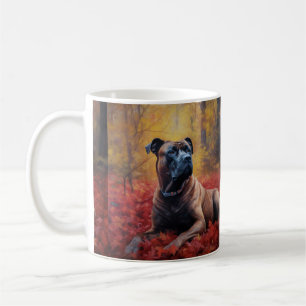 Mug Cane Corso en automne Feuilles automne Inspire
