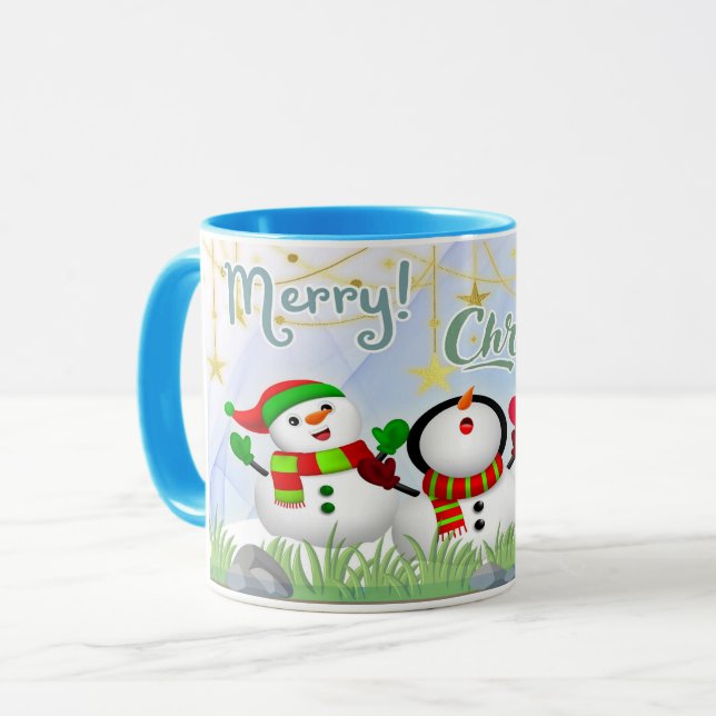 Mug Caneca branca brilhante-Natal (Devant gauche)