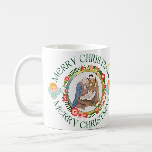 Mug Caneca branca brilhante-Natal (Gauche)