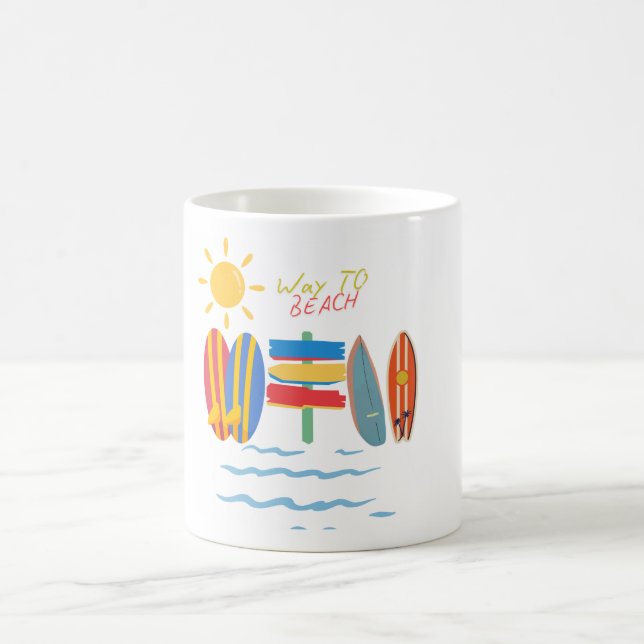 Mug Caneca Café Chegada do Verão 11 oz Cerâmica W-PT (Centre)