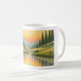 Mug Caneca com paisagem de montanha