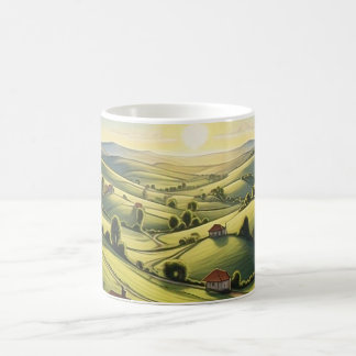 Mug Caneca com paisagem do pôr do sol