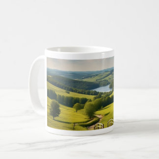 Mug Caneca com paisagem e lago ao fundo