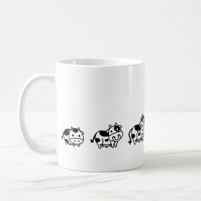 Mug Caneca Cow Evolution (Gauche)
