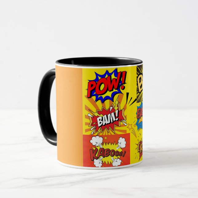 Mug Caneca de Café Estilo Comic 11 oz Cerâmica WPT ZLE (Devant gauche)