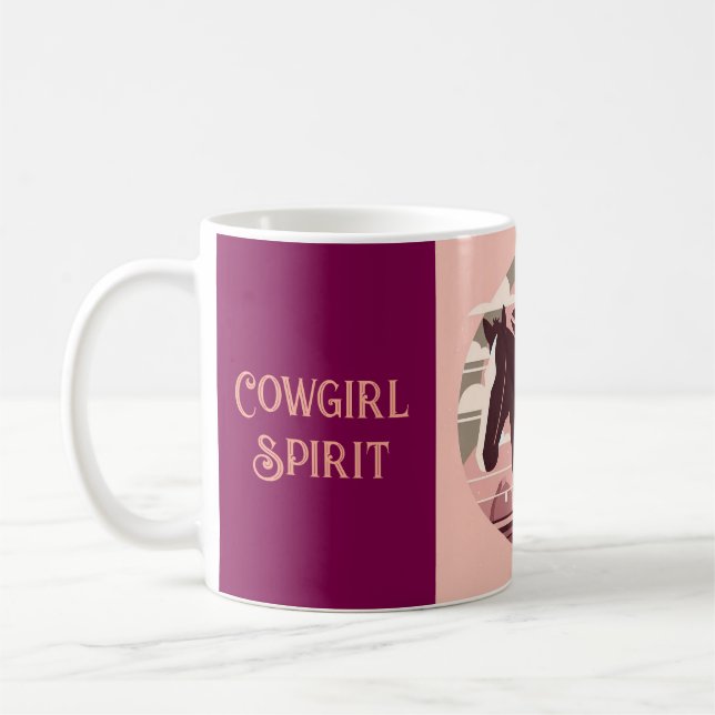 Mug caneca estampada garota cowgirl  (Gauche)