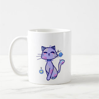 Mug Caneca gato espacial