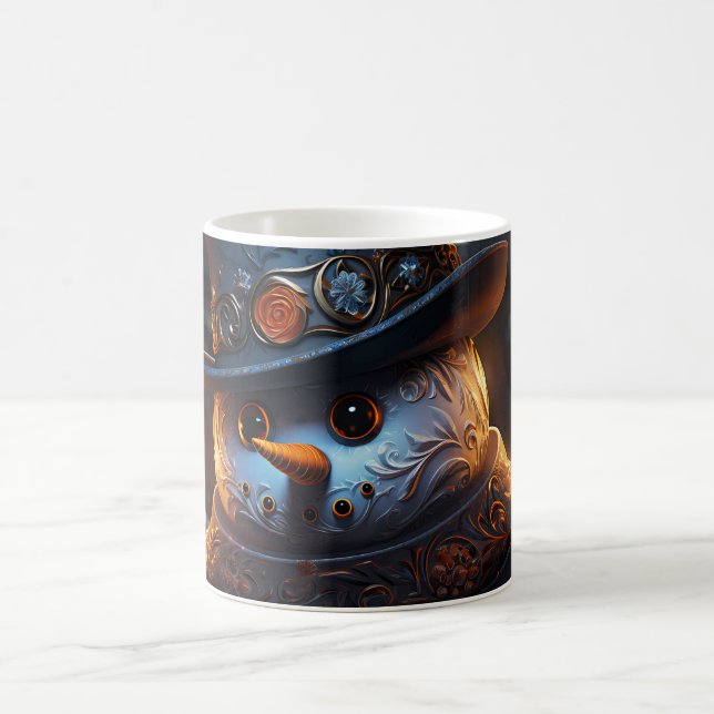 Mug Caneca (Mug) Boneco de Neve Estiloso (Centre)