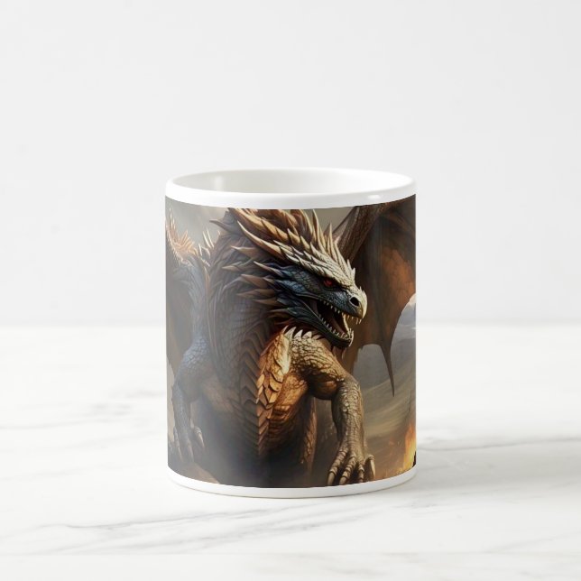 Mug Caneca personalizada com ilustração de dragão (Centre)