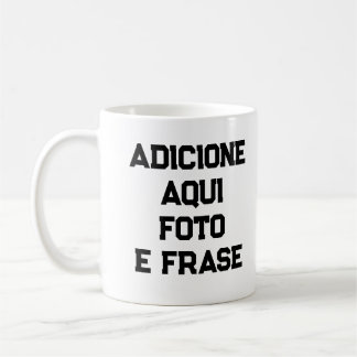 Mug Caneca Personalizada: Foto e Frases de Porcelana 